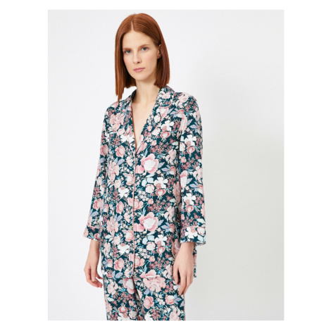 Koton pyžamový top s květinovým vzorem a detaily