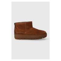 Semišové sněhule Tommy Hilfiger COOL SUEDE SNOWBOOT hnědá barva, FW0FW07662