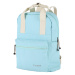 Travelite Basics Canvas Backpack Light blue