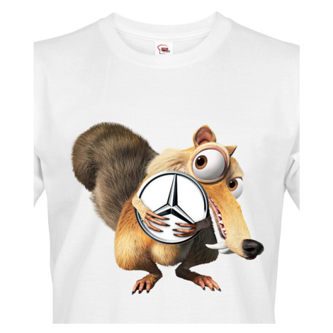 Vtipné pánské tričko s potiskem značky auta Mercedes - tričko pro milovníky aut BezvaTriko