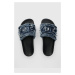 Pantofle Diesel Sa-Slide D Denim dámské, tmavomodrá barva, Y03347-P5254-H4187