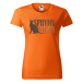 DOBRÝ TRIKO Dámské tričko s potiskem Sphynx mom Barva: Oranžová