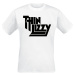 Thin Lizzy Classic Stacked Logo Tričko bílá