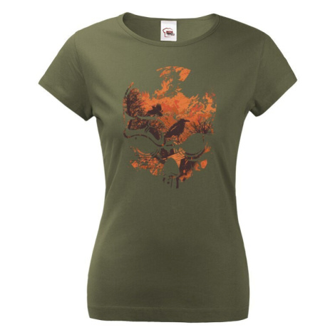 Dámské tričko Lebka - perfektní tričko pro milovníky fantasy triček BezvaTriko