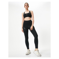 Koton Sports Leggings High Waist Skinny Print Detailed