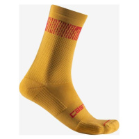 CASTELLI Cyklistické ponožky klasické - UNLIMITED 18 - žlutá