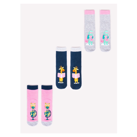 Dětské ponožky Yoclub Yoclub_3Pack_Socks_SKA-0038G-AA00_Multicolour