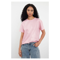 Trendyol Pink Foil Printed Regular/Normal Fit Knitted Blouse