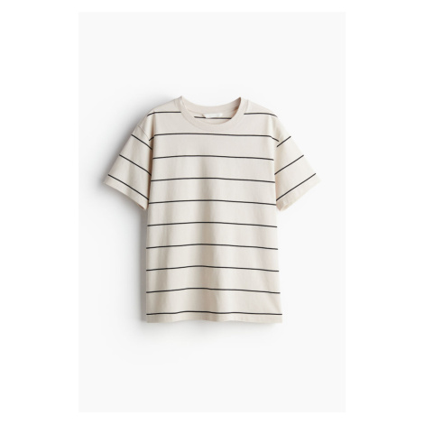 H & M - Bavlněné tričko - béžová H&M