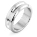 Calvin Klein Luxusní ocelový prsten pro muže Intersection 35000318