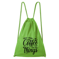 DOBRÝ TRIKO Bavlněný batoh Coffee Barva: Apple green