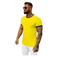 Ozonee Pánské tričko s krátkým rukávem Horse žlutá Žlutá