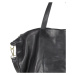 Kožená kabelka přes rameno Mazzini VS1 černá