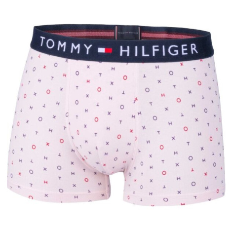 Tommy Hilfiger TRUNK PRINT Pánské boxerky, růžová, velikost