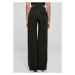 Ladies High Waist Wide Leg Chino Pants - black