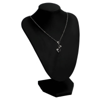 Něžný dámský náhrdelník s chirurgické oceli Three heart