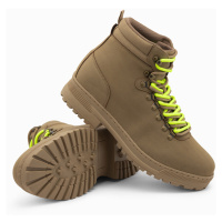 Pánské zimní trekové boty s kontrastními tkaničkami - V3 - ESPIR