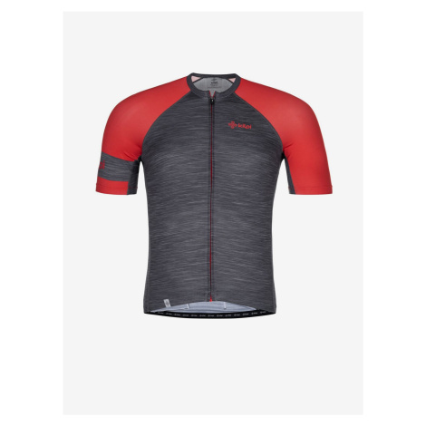 Červeno-šedý pánský cyklistický dres Kilpi SELVA