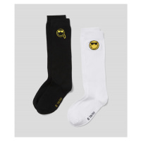 Ponožky karl lagerfeld karl x smiley long sock 2pack žlutá