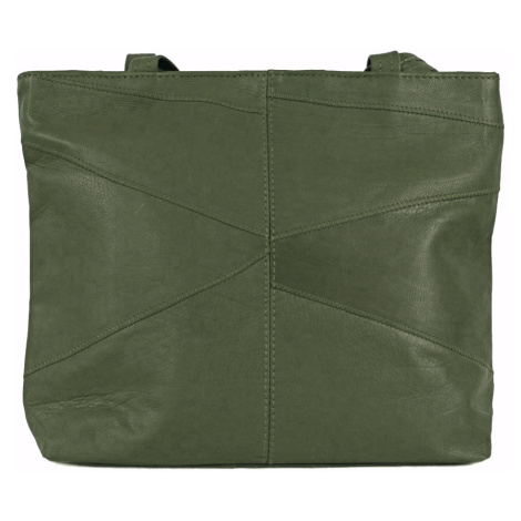 Sikora Dámská kožená kabelka AD zelená
