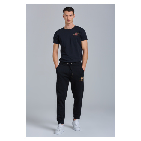 TEPLÁKY GANT ARCHIVE SHIELD SWEAT PANTS černá