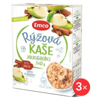 Emco Rýžová kaše jablko & skořice, 3 x (3 × 45 g)