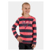 Růžovo-šedé holčičí pruhované tričko SAM 73 Hope