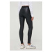 Legíny Versace Jeans Couture dámské, černá barva, hladké, 76HAC101 J0062