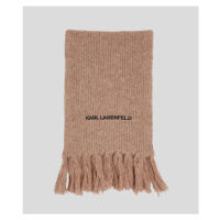 Šála karl lagerfeld k/essential knit scarf ash grey