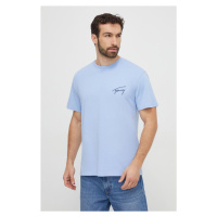 Bavlněné tričko Tommy Jeans s aplikací, DM0DM17994