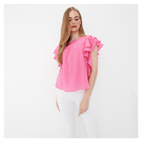 Mohito - Volánová halenka - Růžová