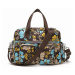 Kono crossbody taška Multipocket Flower - hnedá