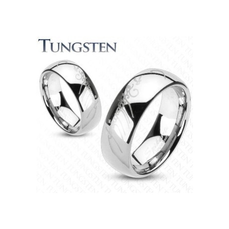 Wolframový prsten stříbrné barvy, motiv Pána prstenů, 6 mm Šperky eshop