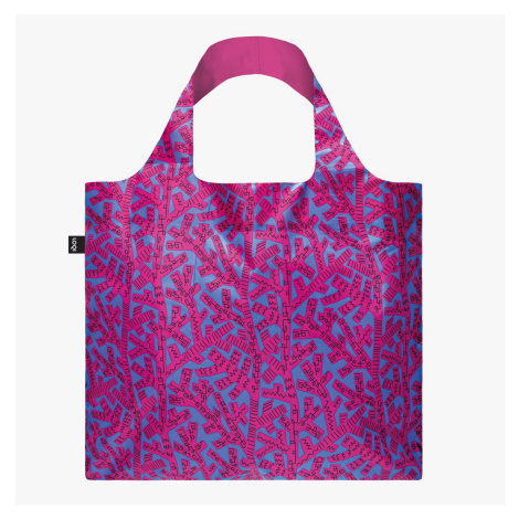 Skládací nákupní taška LOQI FELICE RIX Pop Pink