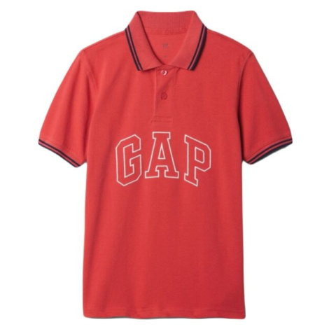 GAP FRAN LOGO POLO Dětské tričko, červená, velikost