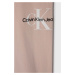 Dětské legíny Calvin Klein Jeans růžová barva, s potiskem