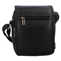 Menší pánská crossbody z kůže Thom, černá