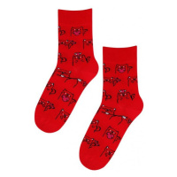 Wola Casual 242 červené Ponožky