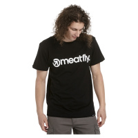 Meatfly pánské tričko MF Logo Black | Černá | 100% bavlna
