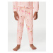 Růžové holčičí vzorované pyžamo Marks & Spencer