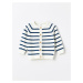 LC Waikiki Crew Neck Striped Baby Boy Knitwear Cardigan