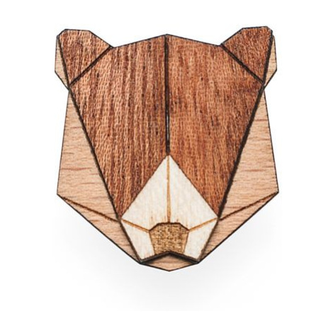 Dřevěná brož Bear Brooch BeWooden