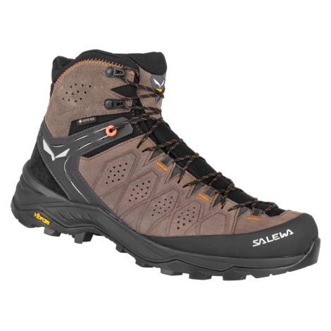 Salewa SALEWA Alp trainer 2 mid GTX, Wallnut Fluo/Orange Pánské trekové boty