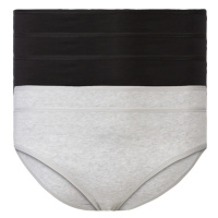 esmara® Dámské kalhotky XXL, 5 kusů (černá/šedá)