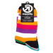Meatfly ponožky Light Small Stripes socks - S19 Triple pack | Mnohobarevná
