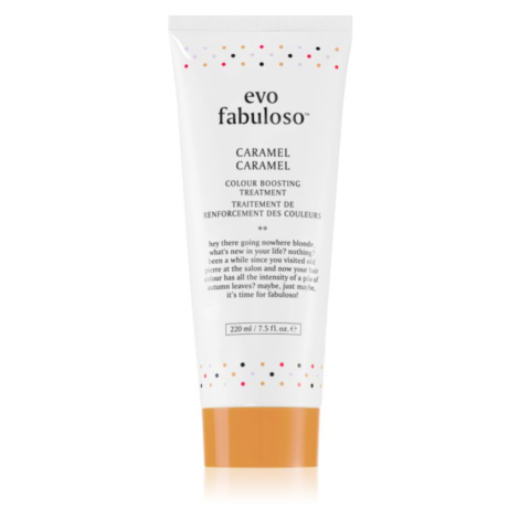 EVO Fabuloso Colour Boosting Treatment maska na vlasy pro zvýraznění barvy vlasů odstín Caramel 