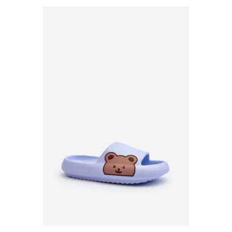 Dámské lehké pěnové pantofle s motivem medvídka Blue Parisso Kesi