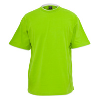 Pánské tričko krátký rukáv // Urban classics Contrast Tall Tee limegreen/white