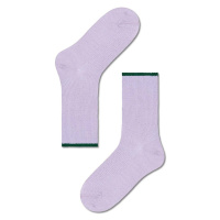 Ponožky Happy Socks Mariona Crew Sock dámské, fialová barva