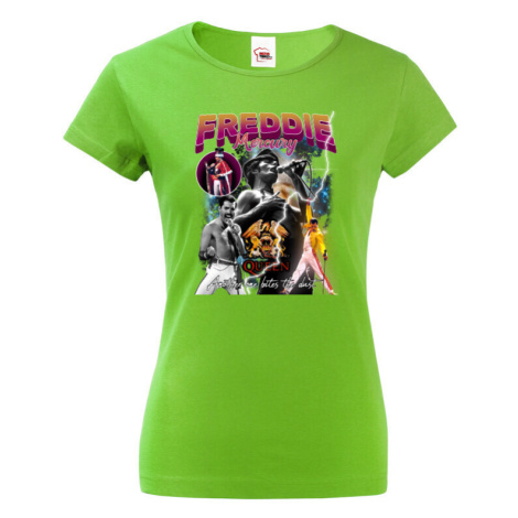 Dámské tričko s potiskem Freddie Mercury - tričko pro fanoušky BezvaTriko